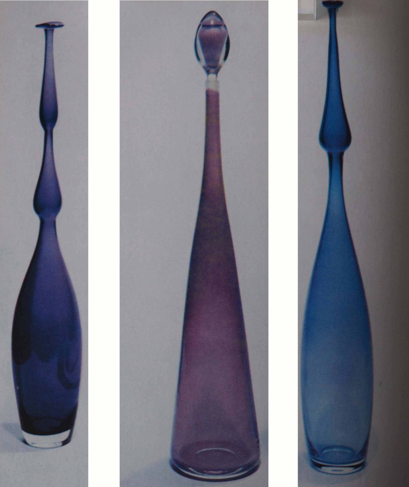 Opaline glass bowls.