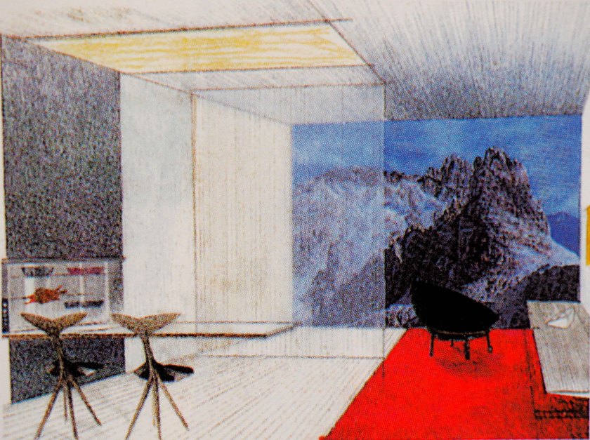 Sala de estar. Ciudad del futuro. Año 2000.